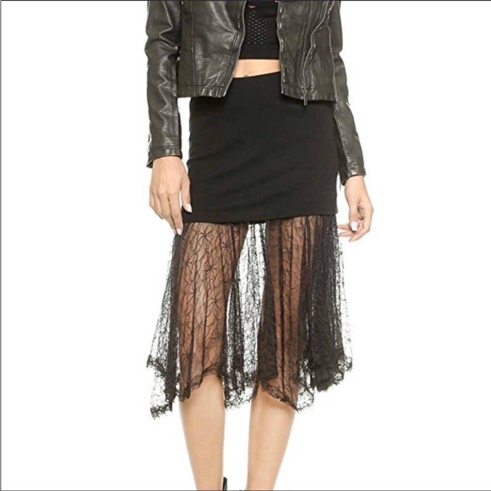 FREE PEOPLE | LACE BOTTOM SKIRT